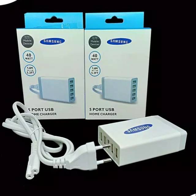 USB HUB Samsung Charger 5 Port Usb Output 40watt Adapter Charger