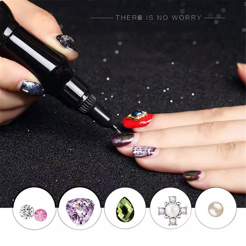 Nail Art Glue Lem UV Gel Akrilik Berlian Imitasi untuk Nail Art Manicure