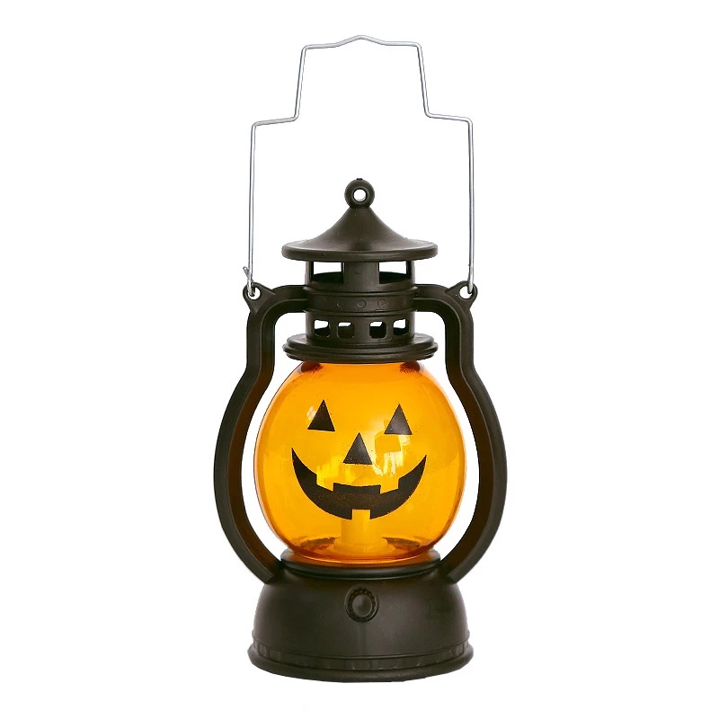 Lampu Minyak Desain Jack-o Untuk Dekorasi Halloween