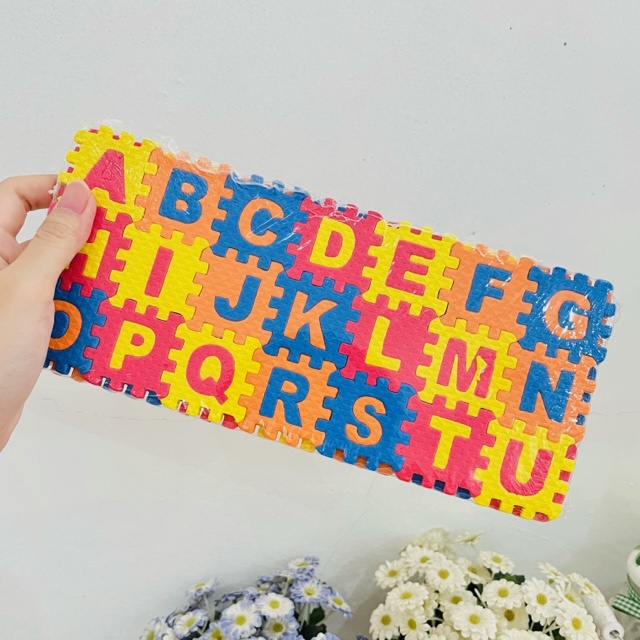 Mainan Edukasi Puzzle Sponge Huruf dan Angka