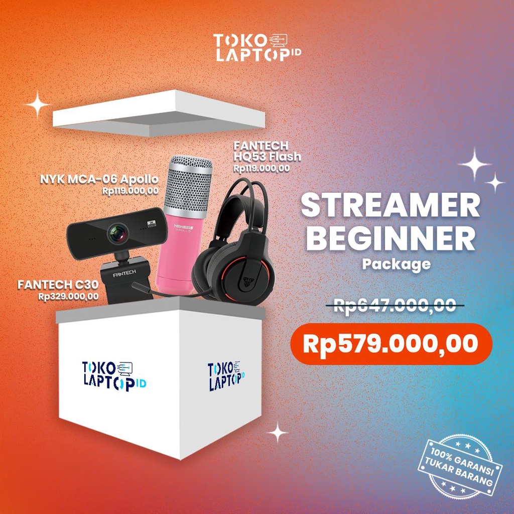 Paket Stream / Streamer Untuk Beginner Dengan Harga Terbaik