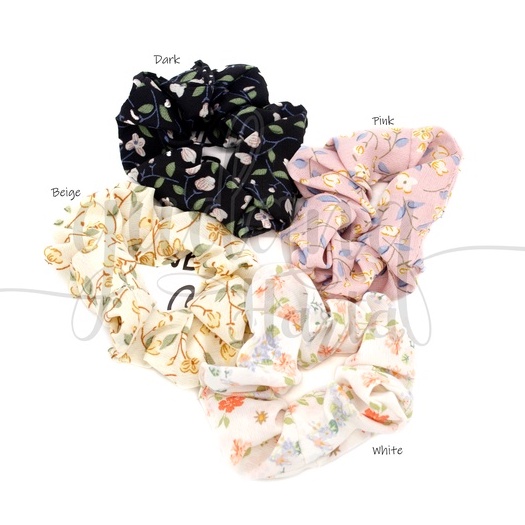 Scrunchie Summer Flower Hairband Motif Bunga Summer GH 200333