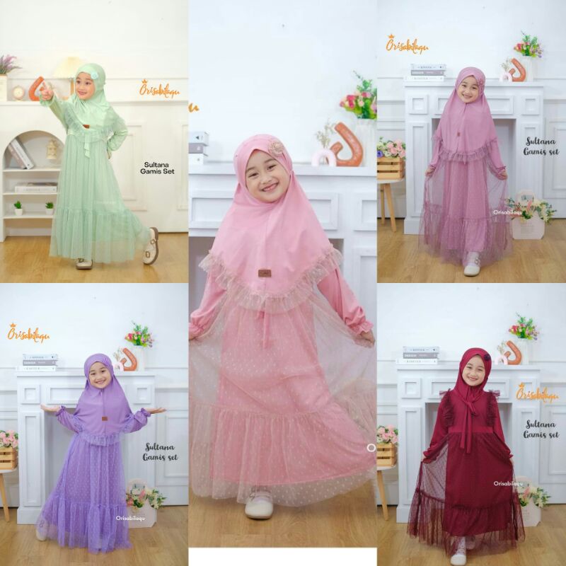 set gamis anak / gamis sultana BY orisabiilaqu 2-8th