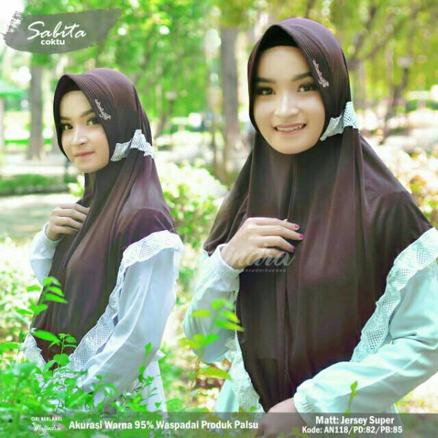 JILBAB INSTAN SERUT RENDA SABITA ORI NALINDRA