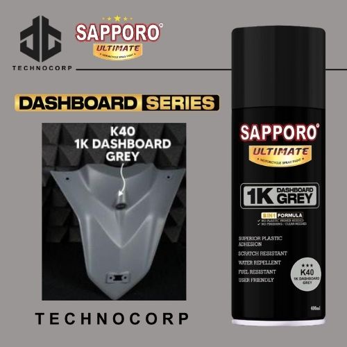 

Cat 1K SAPPORO ULTIMATE K40 DASHBOARD GREY / ABU ABU BODY KASAR 400ML