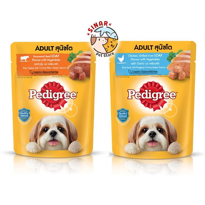 Pedigree Pouch Adult 80GR - Makanan Basah Saset Anjing Dewasa Puppy