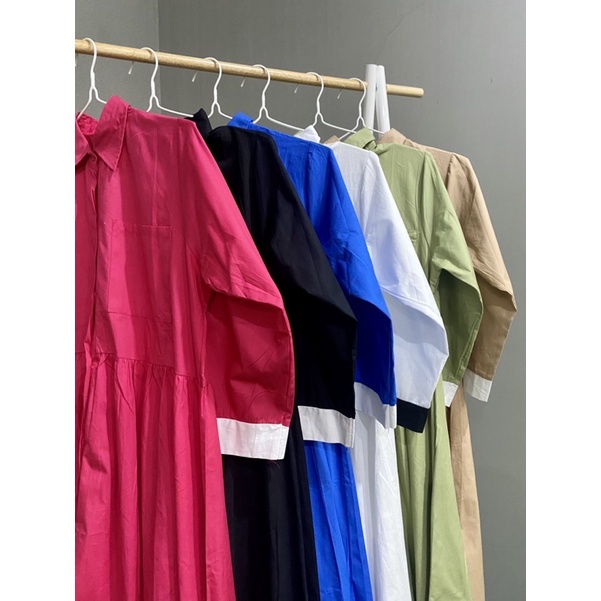 JIEUN DRESS/DRESS KATUN/POPLIN DRESS/HANBOK KOREA/HANBOK DRESS