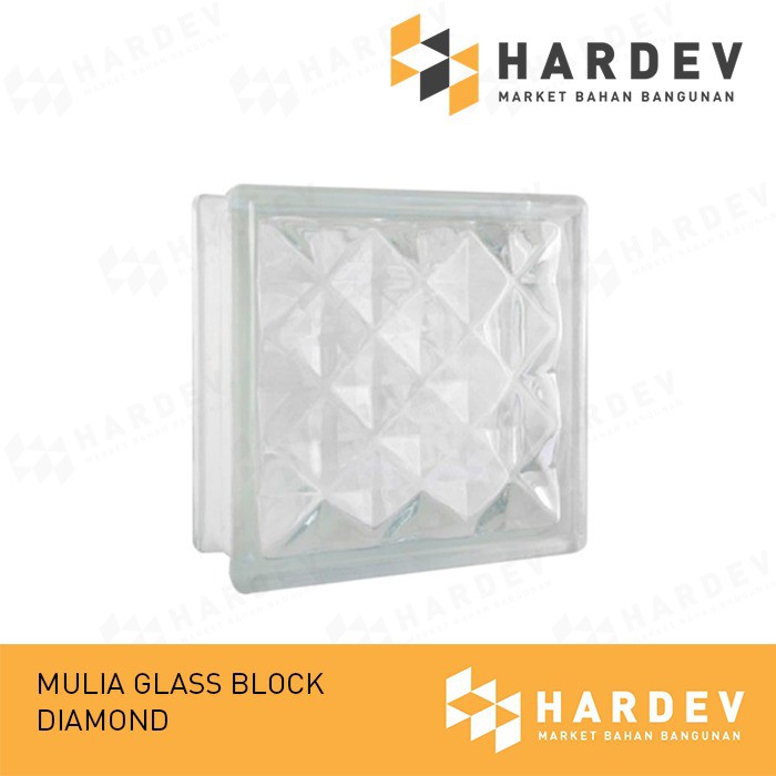 Glassblok Mulia Magna DIAMOND / OPAL Glassblock Glass Block Mulia