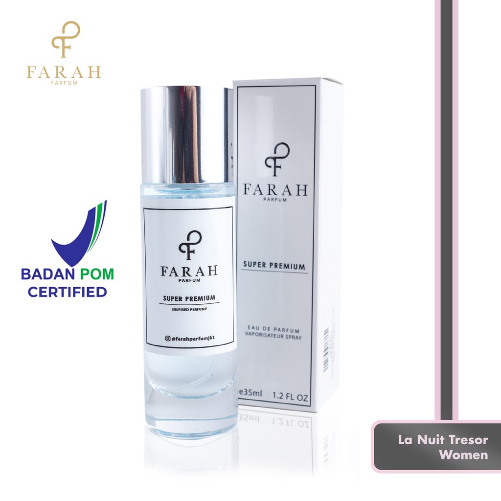 La Nuit Tresor Women Super Premium by Farah Parfum - Parfum Wanita Tahan Lama