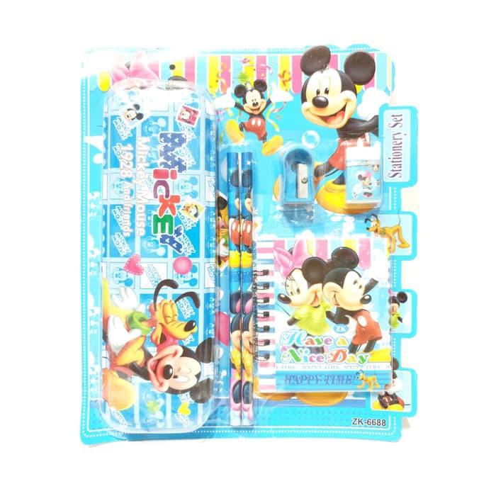 

Stationery Set Kotak Pensil Alat Tulis Anak Mickey Mouse 6688