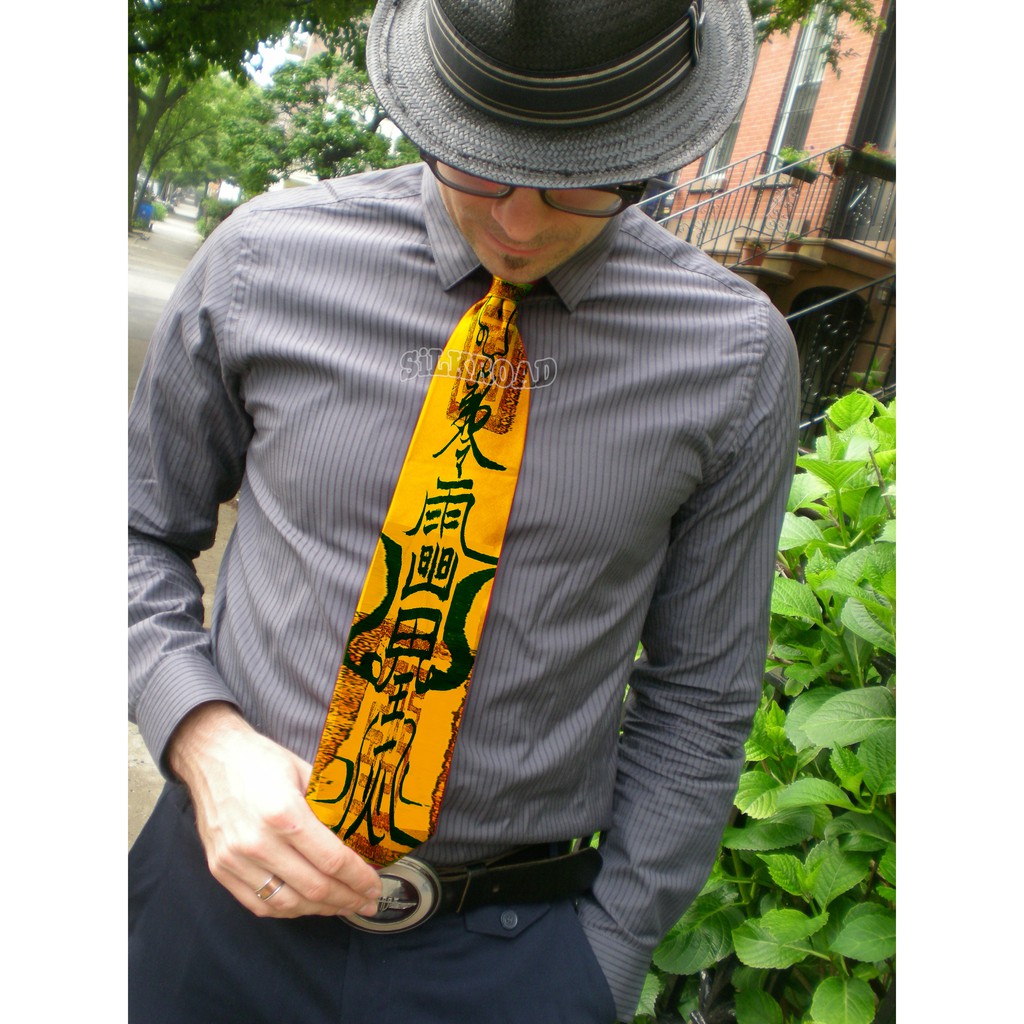 dasi unik Tao buddha talisman cooL necktie keren amulet unique