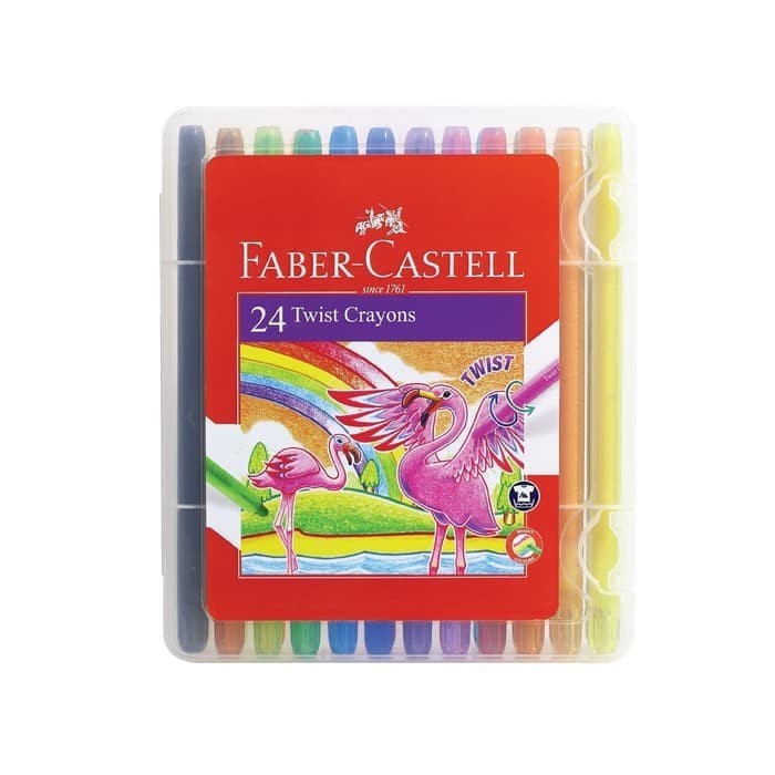 

(DISKON TERMURAH) Crayon putar/Twist Crayon Faber Castell 24 warna