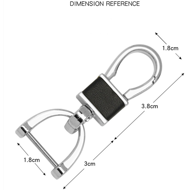 Aksesoris Gantungan Kunci Mobil Universal Bahan Kulit Logam Alloy Gaya Klasik Untuk Pria