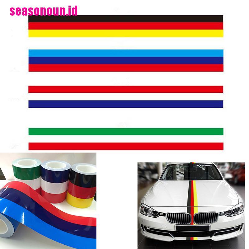 【seasonoun】DIY For BMW Flag Auto Waist Line Hood Sicker Decal Car Stickers 1M