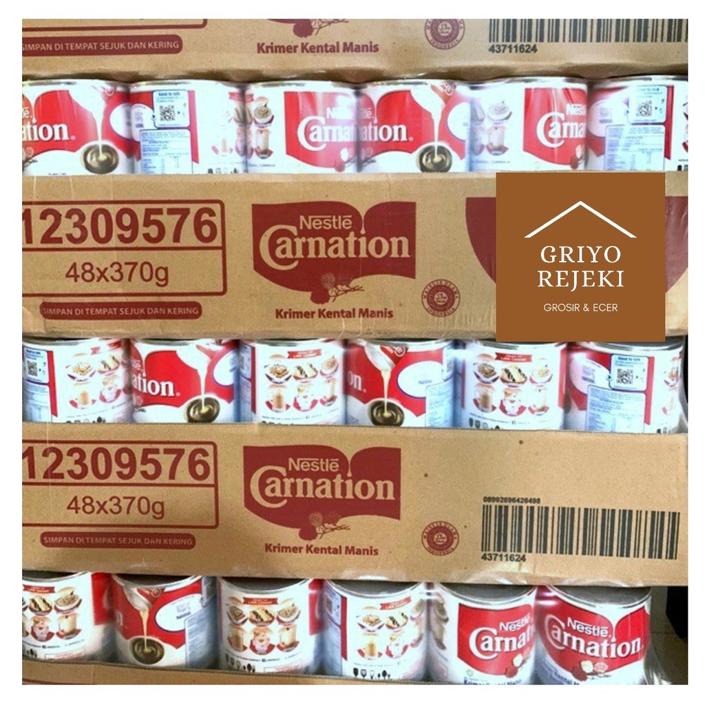 

Susu Kental Manis Carnation 370gr 1 Dus (48 Kaleng)