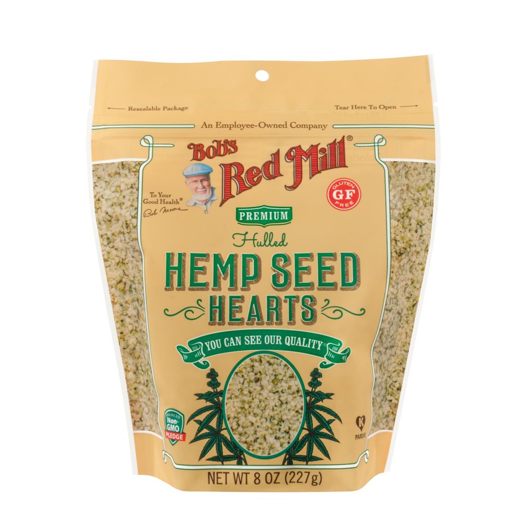 

Bob's Red Mill Hulled ORGANIC HempSeed Healthy Superfood Hempmilk Hemps Makanan Sehat Seed Grain