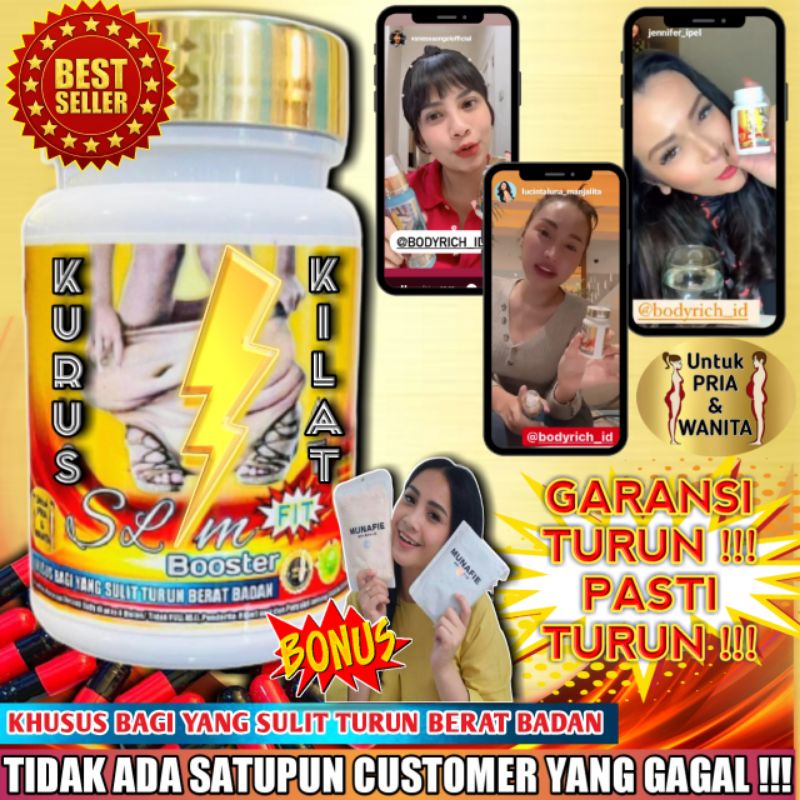 KURUS KILAT SLIM BOOSTER FIT Obat Diet Pelangsing Penurun Berat Badan Peluntur Lemak Pengecil Perut Buncit