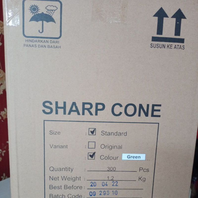 

Cone Es Krim Sharp Cone Ice Cream Original Per Dus Isi 300 Pcs