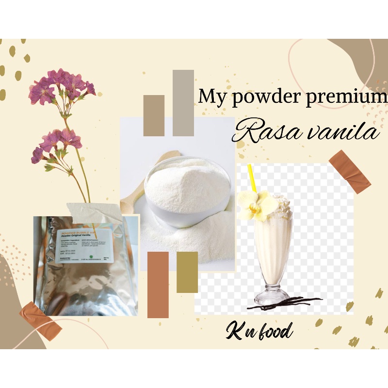 

Powder Premium Vanilla - Premium Vanilla -Bubuk Vanilla Premium - 1 Kg