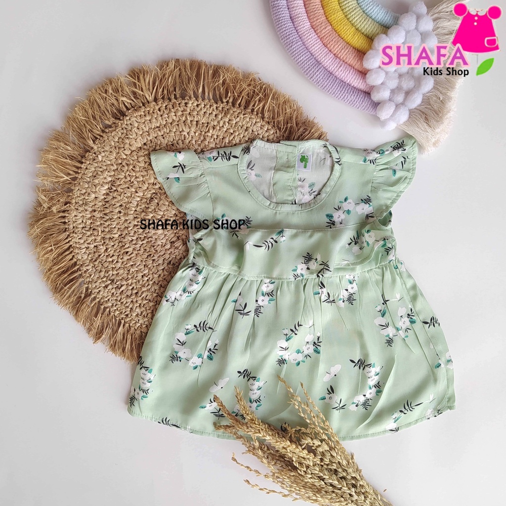 DRESS ANAK BAYI PEREMPUAN USIA 3 BULAN - 18 BULAN / BAJU PAKAIAN ANAK BAYI PEREMPUAN / NEWBORN / RAYON VISCOSE-XS0018