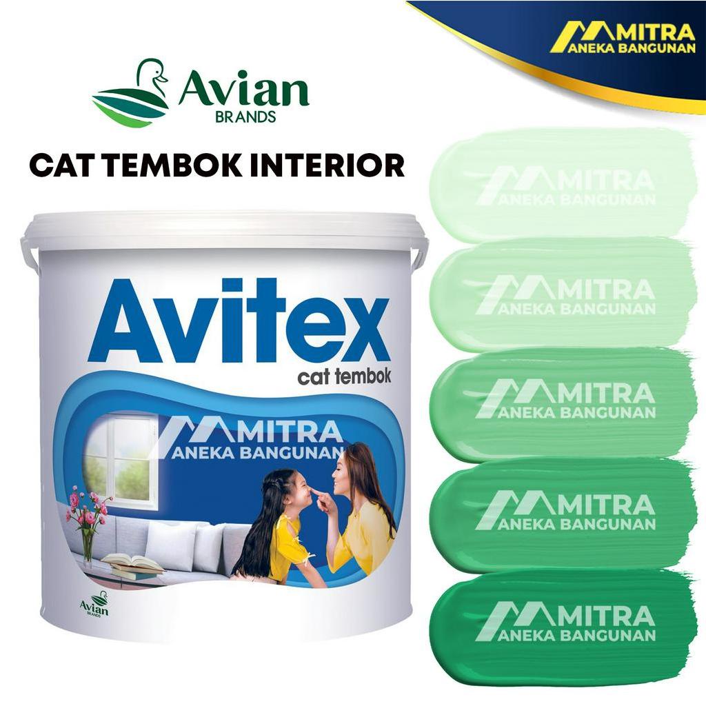 CAT TEMBOK AVITEX INTERIOR 5 KG / AVIAN HIJAU MINT TOSCA G18