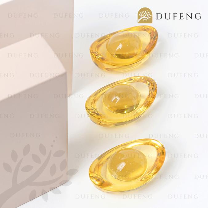 Yellow Crystal Ingots | Tael Emas | Uang Cina Kuno Lambang Kemakmuran