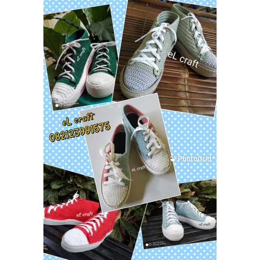sepatu rajut model Converse