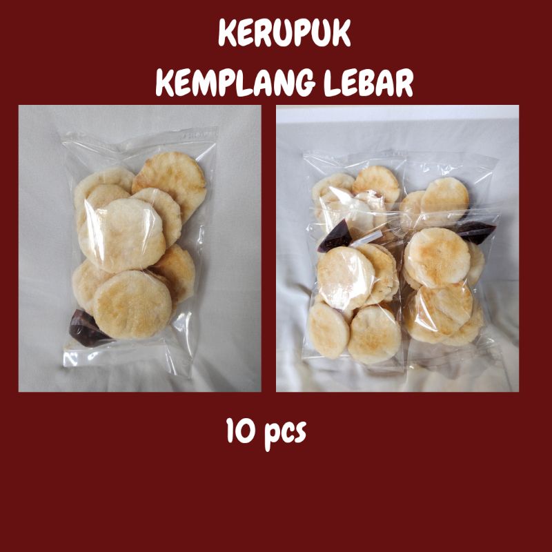 

Kerupuk kemplang lebar