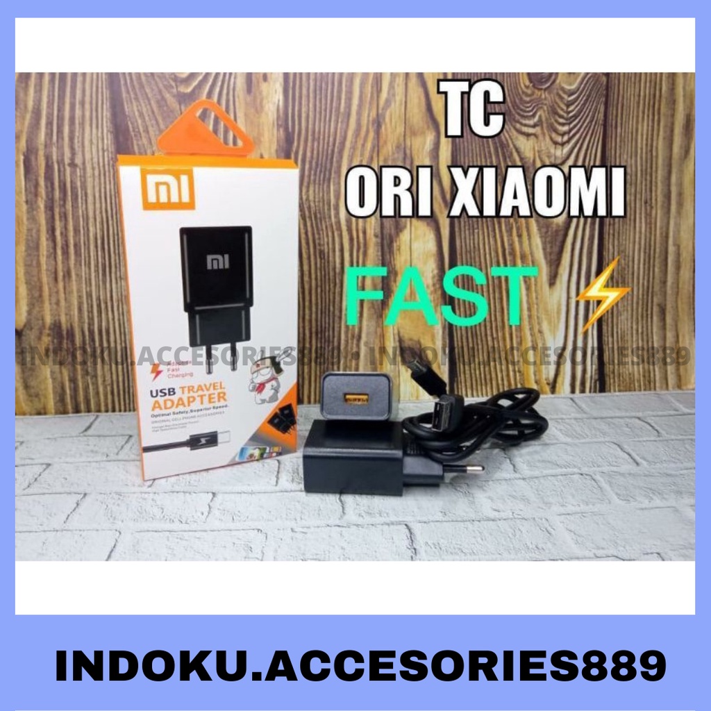 CHARGER XIAOMI MICRO TYPE-C ORIGINAL 100% QUALCOMM 3.0 FAST CHARGING MDY-08-EI - Hitam FC