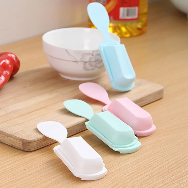 Multifunctional 4 Colors Rice Spoon Holder / Spoon Storage Rack / Home Kitchen Useful Tools