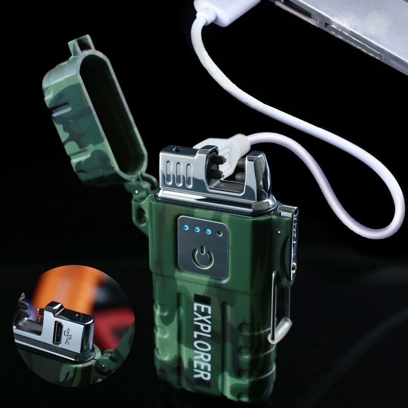 Overview of Jobon Explorer Korek Api Elektrik Plasma Arc Lighter Outdoor Waterproof - F1250