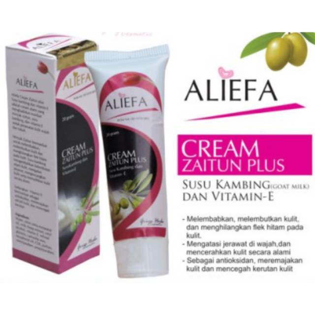 Herbal Khasiat Ampuh Cream Wajah Aliefa Zaitun Plus Susu Kambing Dan Vitamin E Original Griya Herba