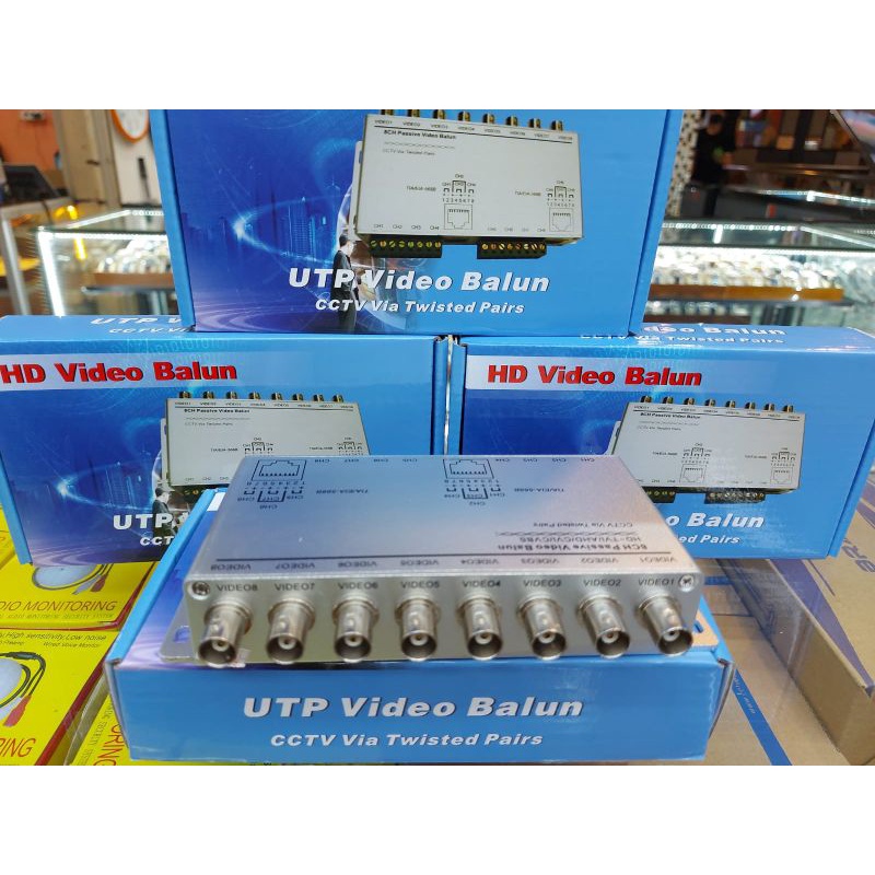 Video Balun 8CH Passive analog hd tvi cvi