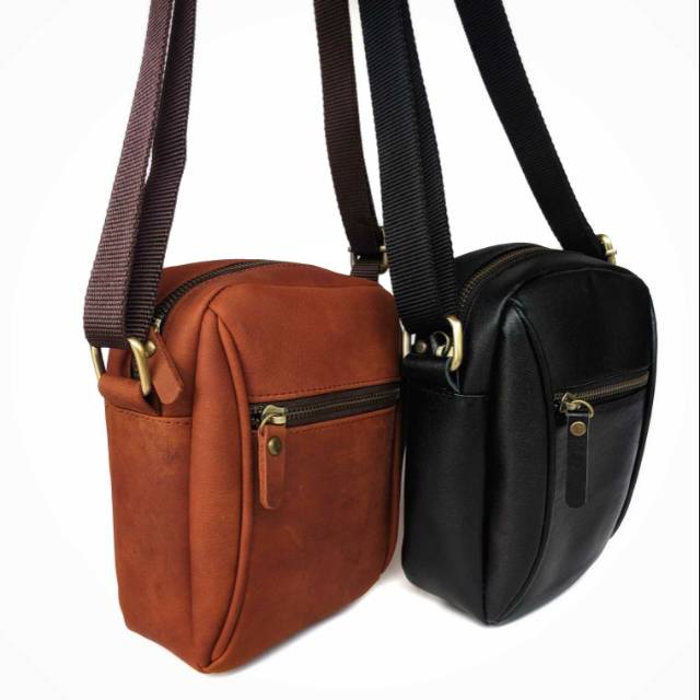 Jual Tas Selempang Kulit Asli Mini Slingbag Tas Selempang Kecil