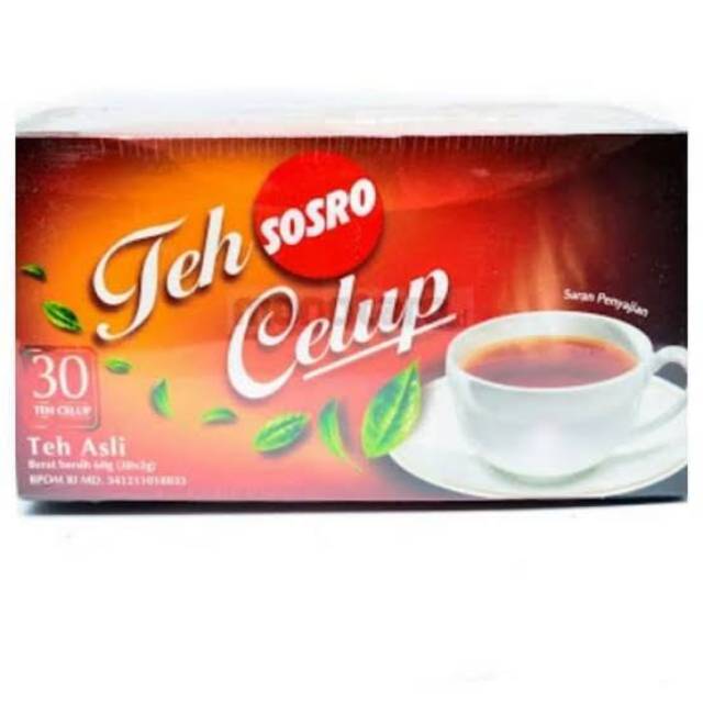 

Teh Celup Sosro 30 Teabags / Isi 30 Sachet Pcs Tea Bags