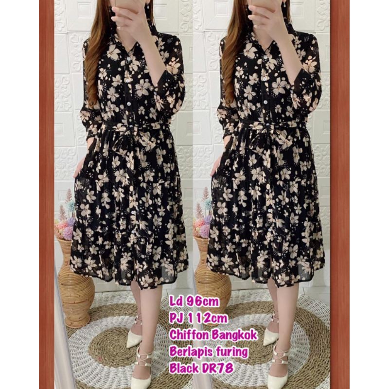 DR78 Dress chiffon Bangkok