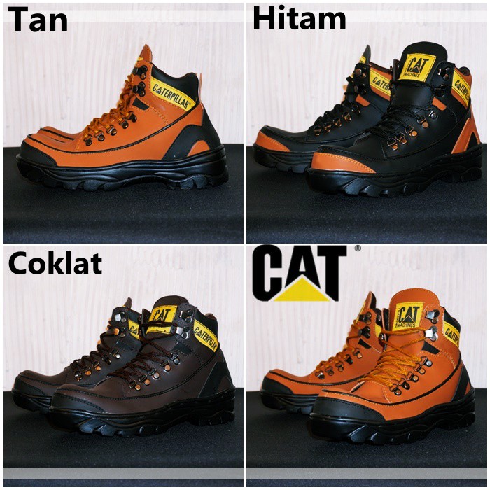 [ COD ] BIG SALE BRANDED SEPATU SAFETY TRAKING CATERPILLAR ARGON SAFETY BOOTS PRIA KERJA LAPANGAN