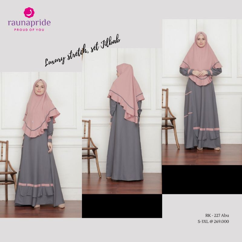 BISA COD - Gamis Rauna RK 226 RK 227 RK 228 RK 229 GAMIS SYARI RAUNA PRIDE FASHION MUSLIM