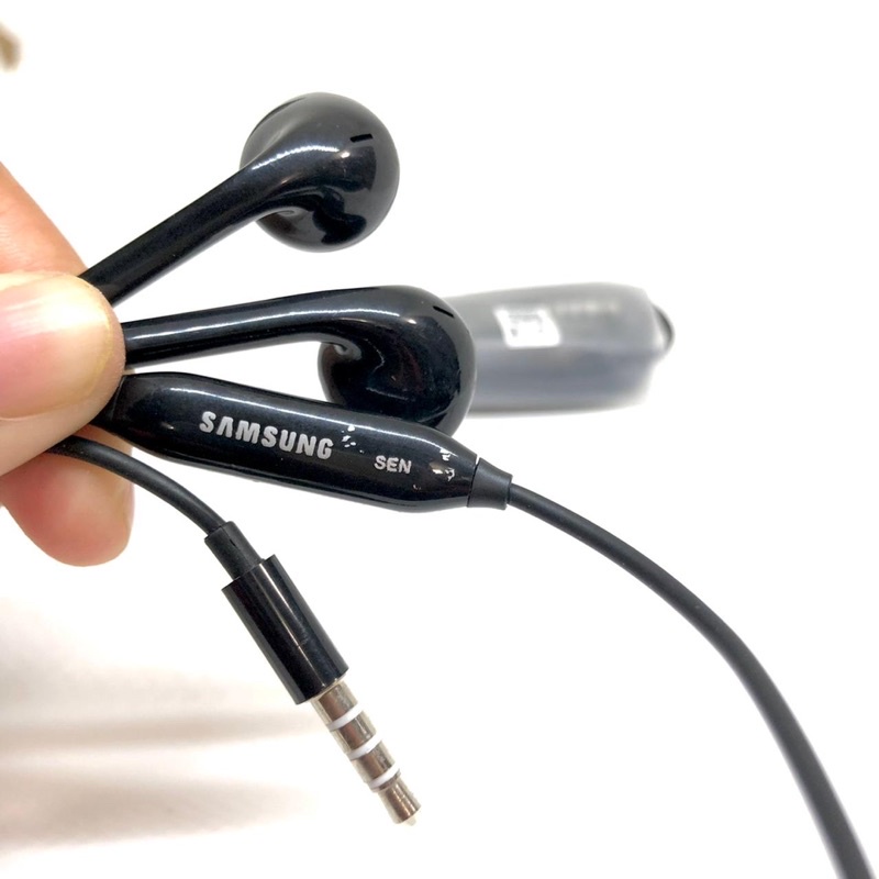 NON PACK HANDSFREE EARPHONE ORI CABUTAN FOR SAMSUNG ALL BLACK PROMO SEN