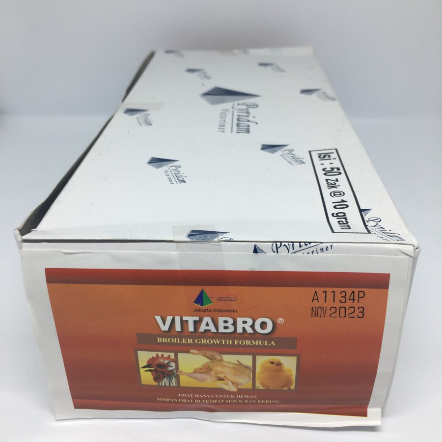 

VITABRO BROILER PEMACU PERTUMBUHAN AYAM BROILER PYRIDAM