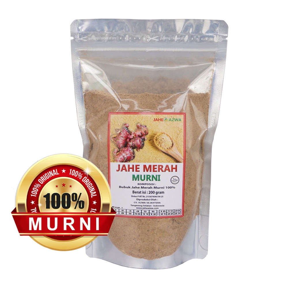 

Bubuk Jahe Merah Murni Tanpa Gula ( Original ) 200gram