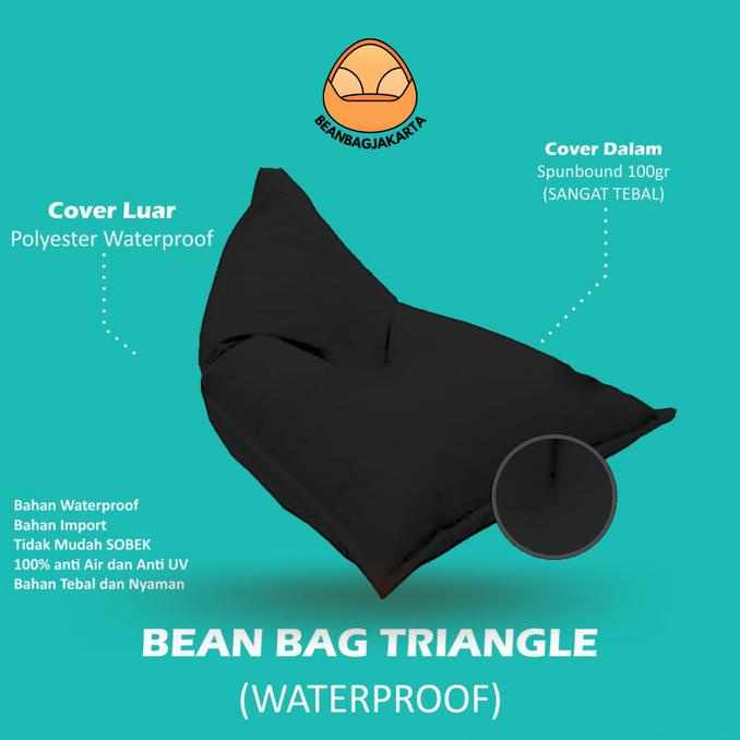 

Bean Bag Murah Triangle Beanbag Lesehan Kursi Sofa Termasuk Isi