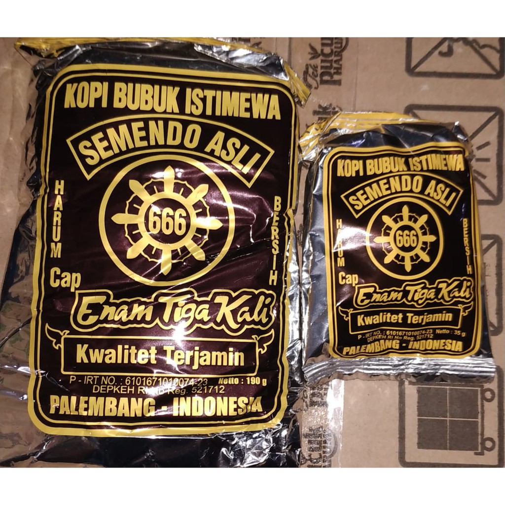 

KOPI BUBUK SEMENDO PALEMBANG CAP 666