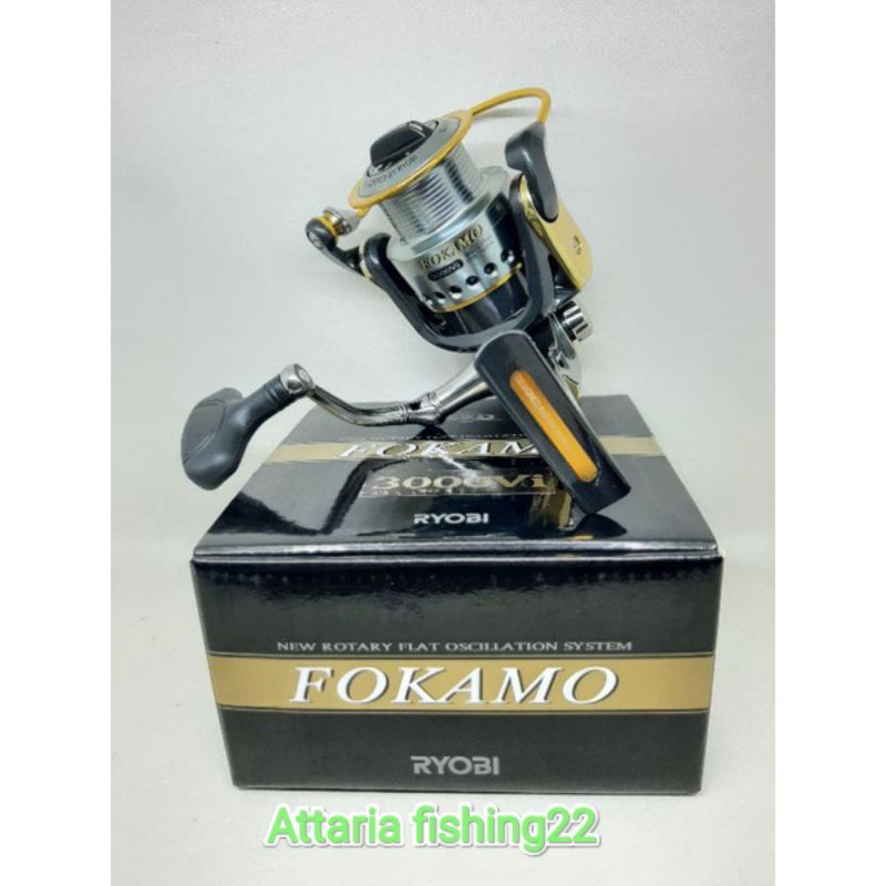 Reel Pancing Ryobi Fokamo 3000 vi / Reel Spinning Belum Pawor Handle