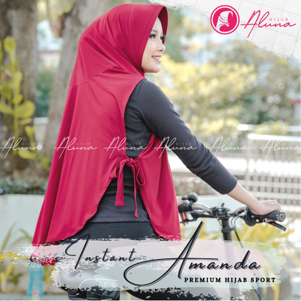 Instant Amanda By Hijab Aluna Official | Kerudung | Jilbab | Hijab | Hijab Instan | Jilbab Instan | Bergo | Khimar | Jersey Stella-2