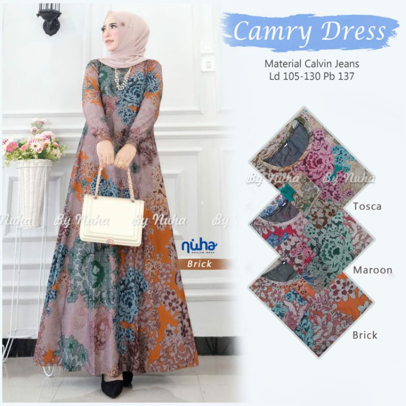 Camry Dress Original By Nuha Berlabel 100% Original
