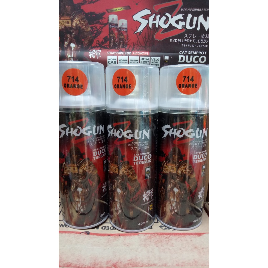 pilox pilox cat semprot duco shogunz shogun z 714 orange 714 400cc