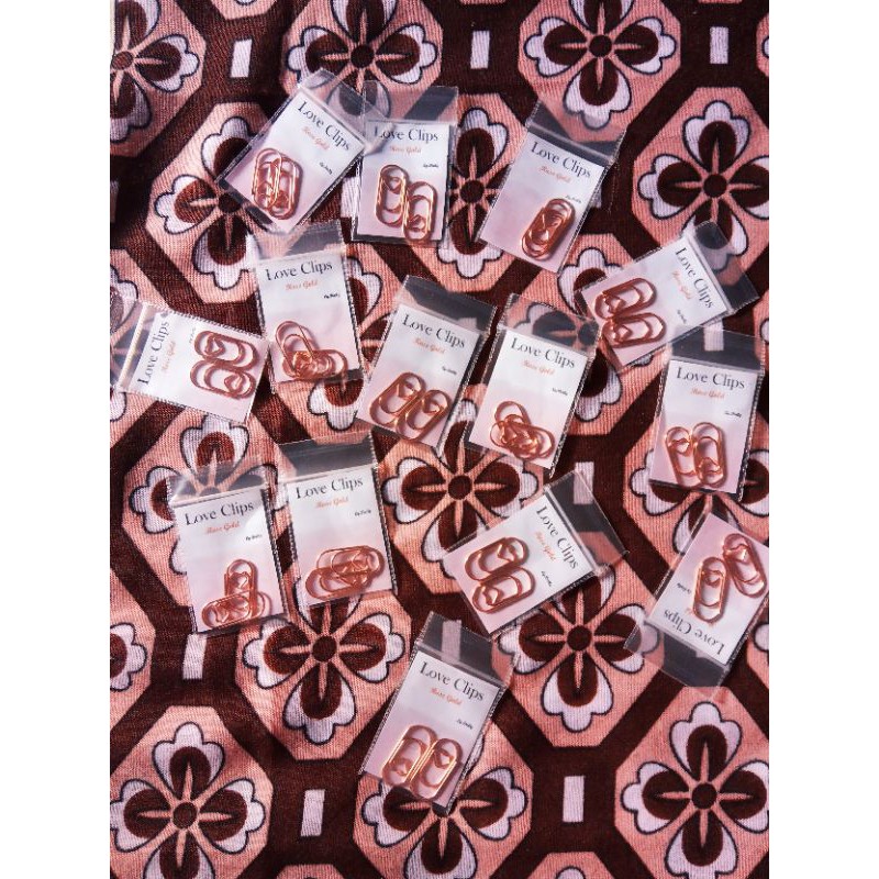 

Love Clips/klip berbentuk Hati dengan warna Rose gold