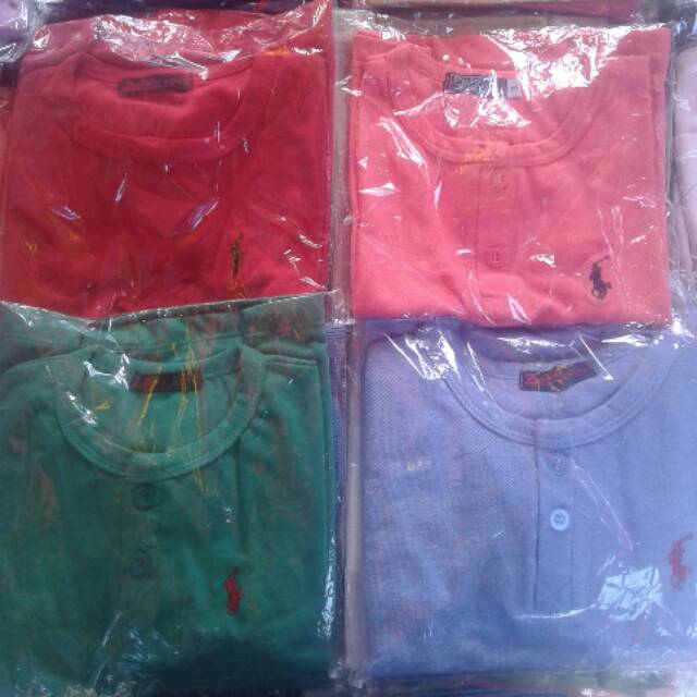 (Per 4 pcs 100 rb) Polo button tee size 1 2 3