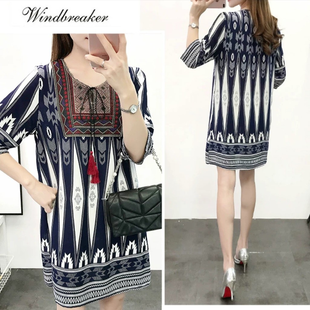 DRESS 4688 DIAMOND LOOSE GROSIR IMPORTIR TERMURAH Pakaian Baju Fashion Wanita Impor MURAH Import